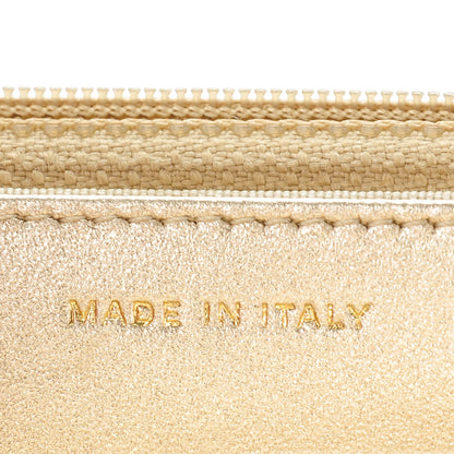 Chanel Metallic Lambskin Wallet On Chain WOC Gold 13 of 16