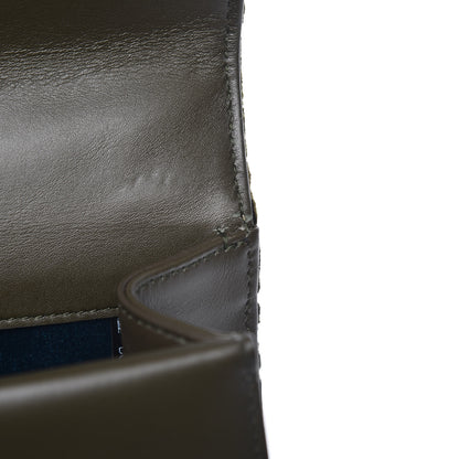 Gucci Velvet Moon Calfskin Crystal GG Monogram Small Dionysus Shoulder Bag Dark Olive Rose Gold 10 of 11