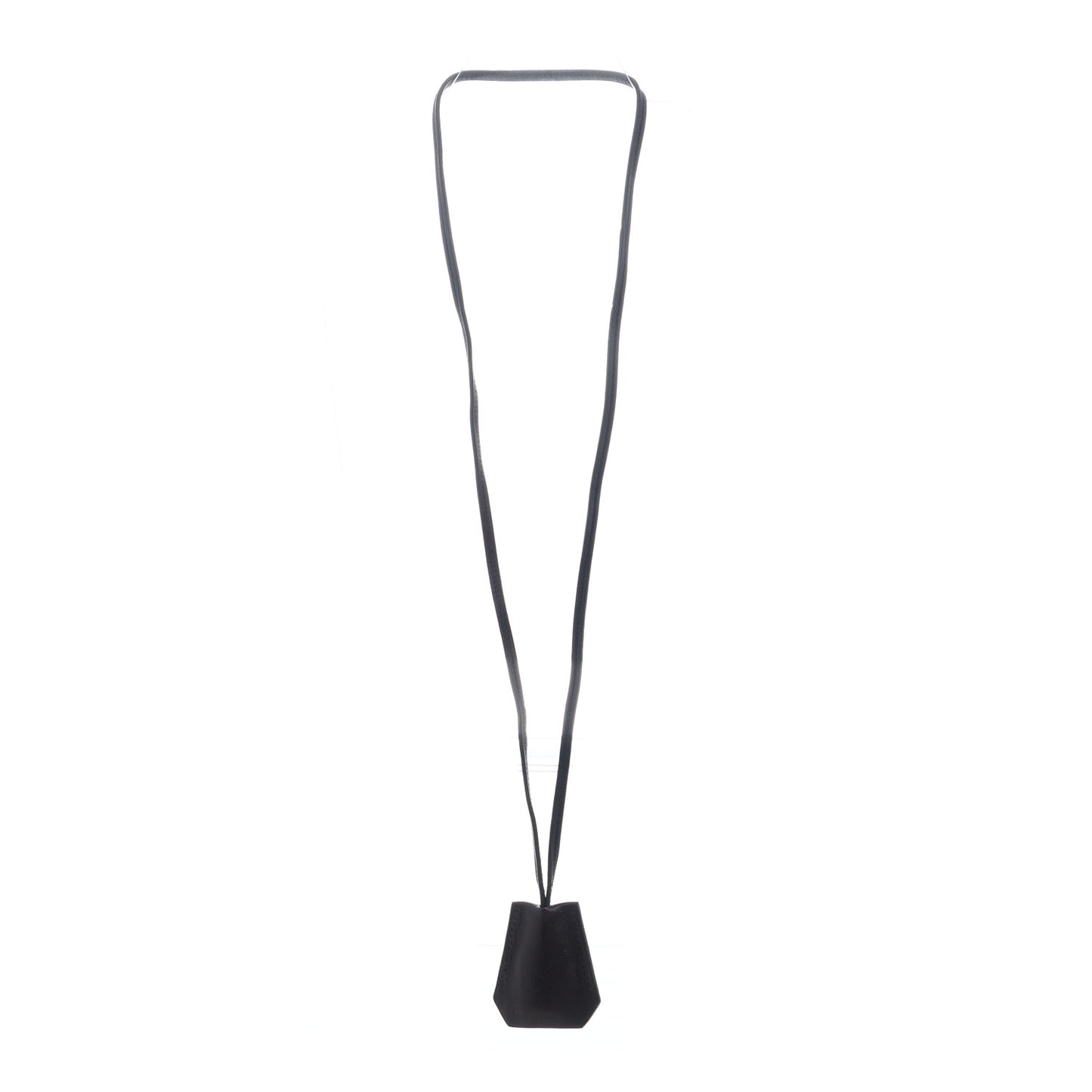 Stainless Steel Barenia Kelly Clochette Necklace Watch Noir