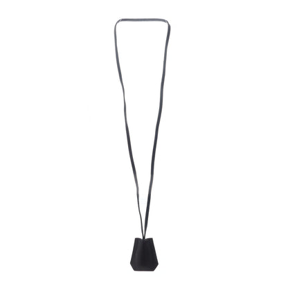 Hermes Stainless Steel Barenia Kelly Clochette Necklace Watch Noir 4 of 6