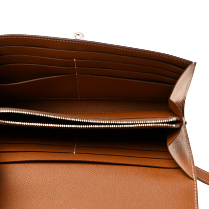 Hermes Epsom Kelly Longue Wallet Gold 5 of 8