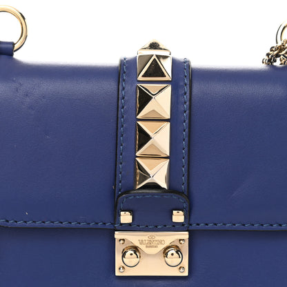 Valentino Garavani Vitello Small Glam Lock Rockstud Flap Blue China 7 of 14