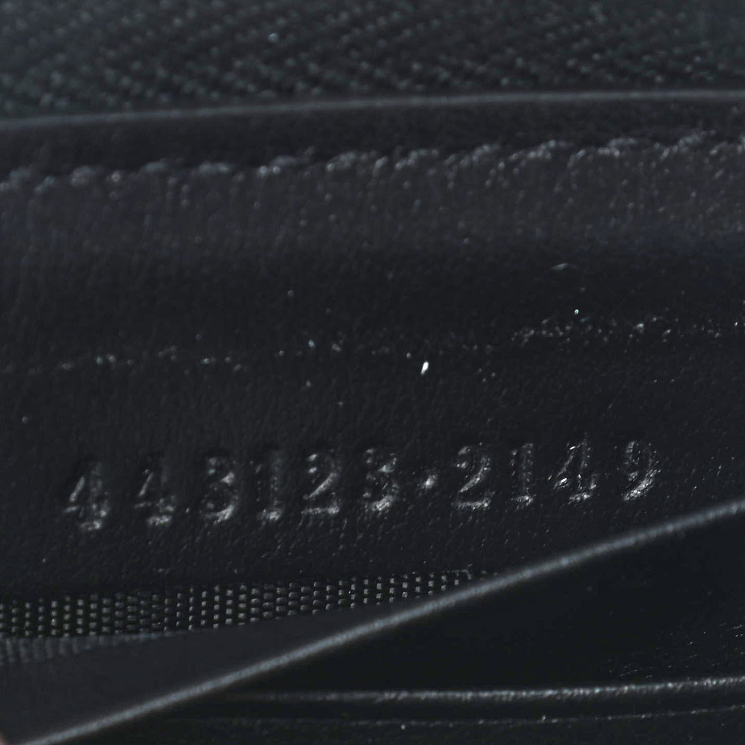 Gucci Calfskin Matelasse GG Marmont Zip Around Wallet Black 7 of 8