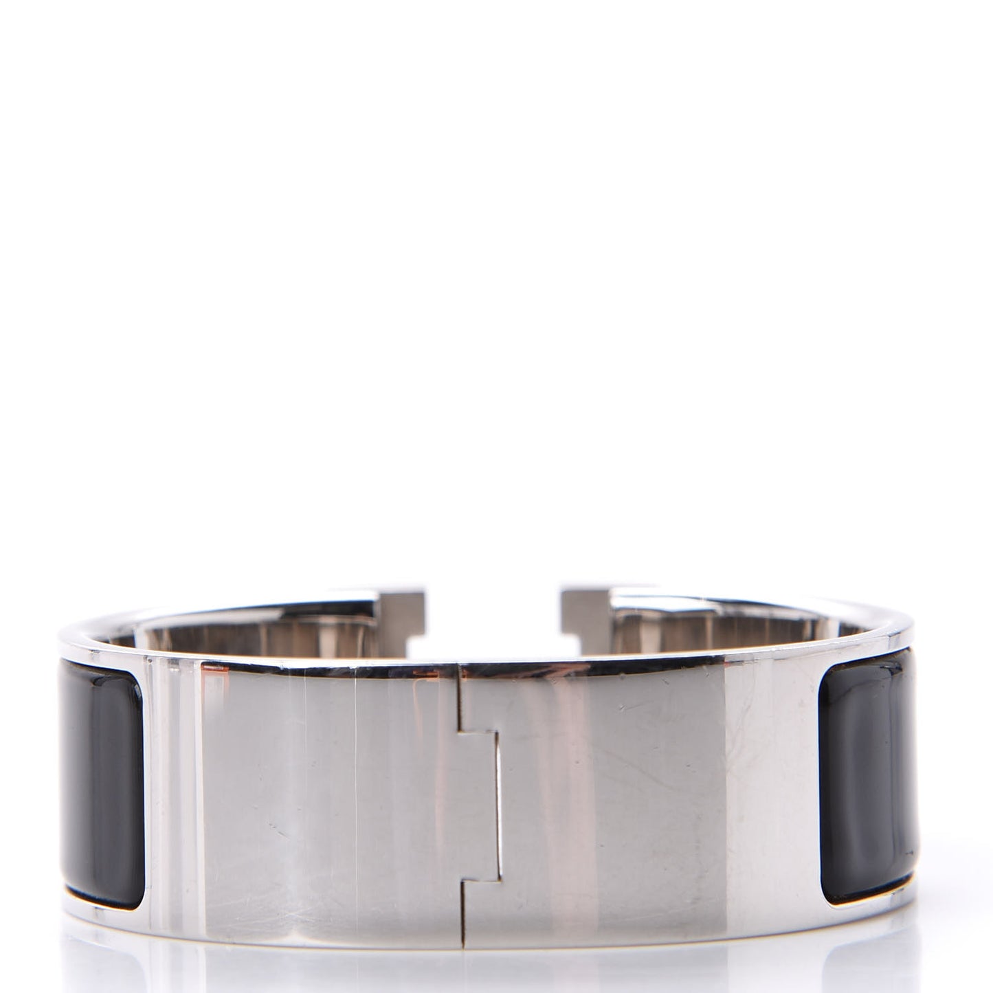 Enamel Wide Clic Clac H Bracelet PM Black