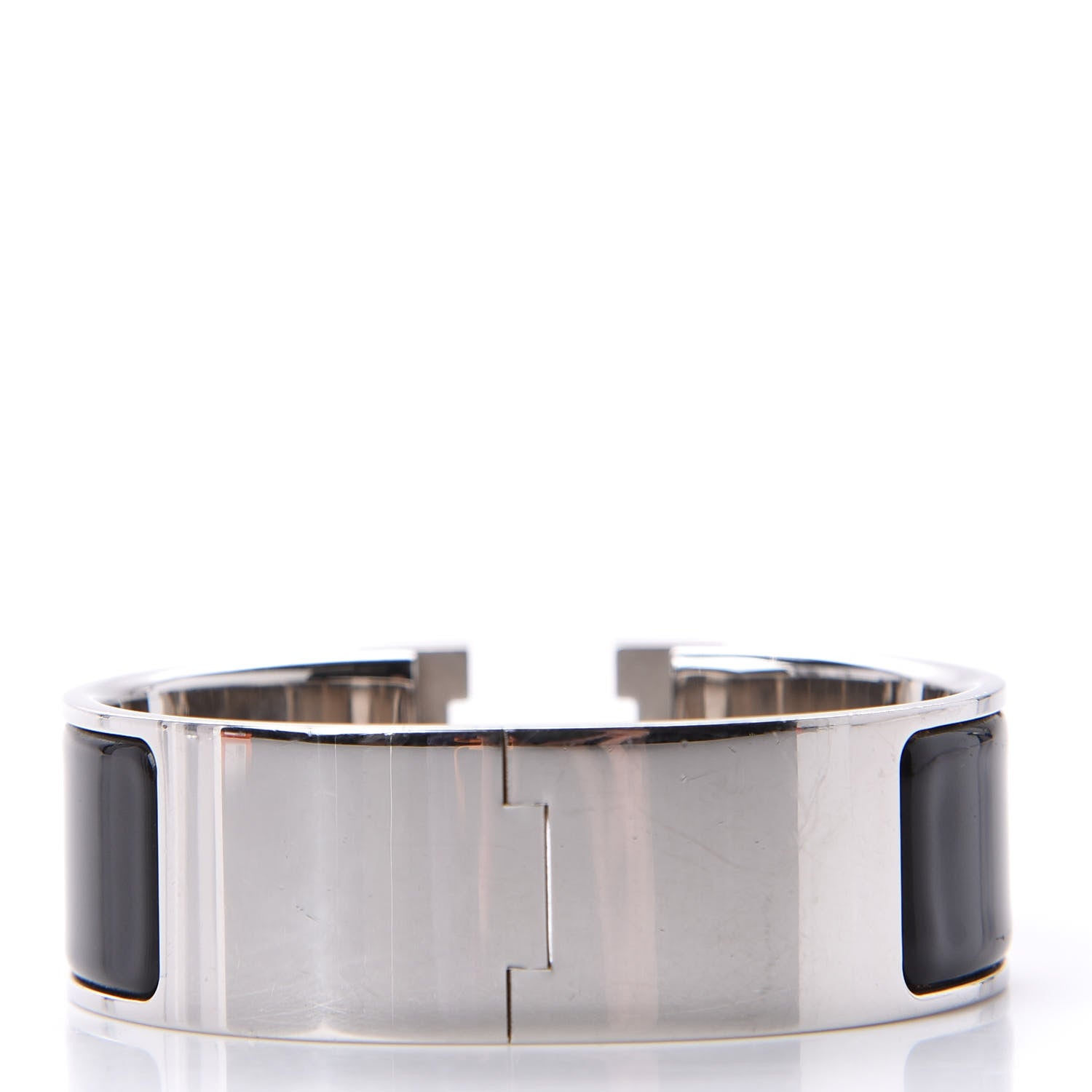 Hermes Enamel Wide Clic Clac H Bracelet PM Black 3 of 10