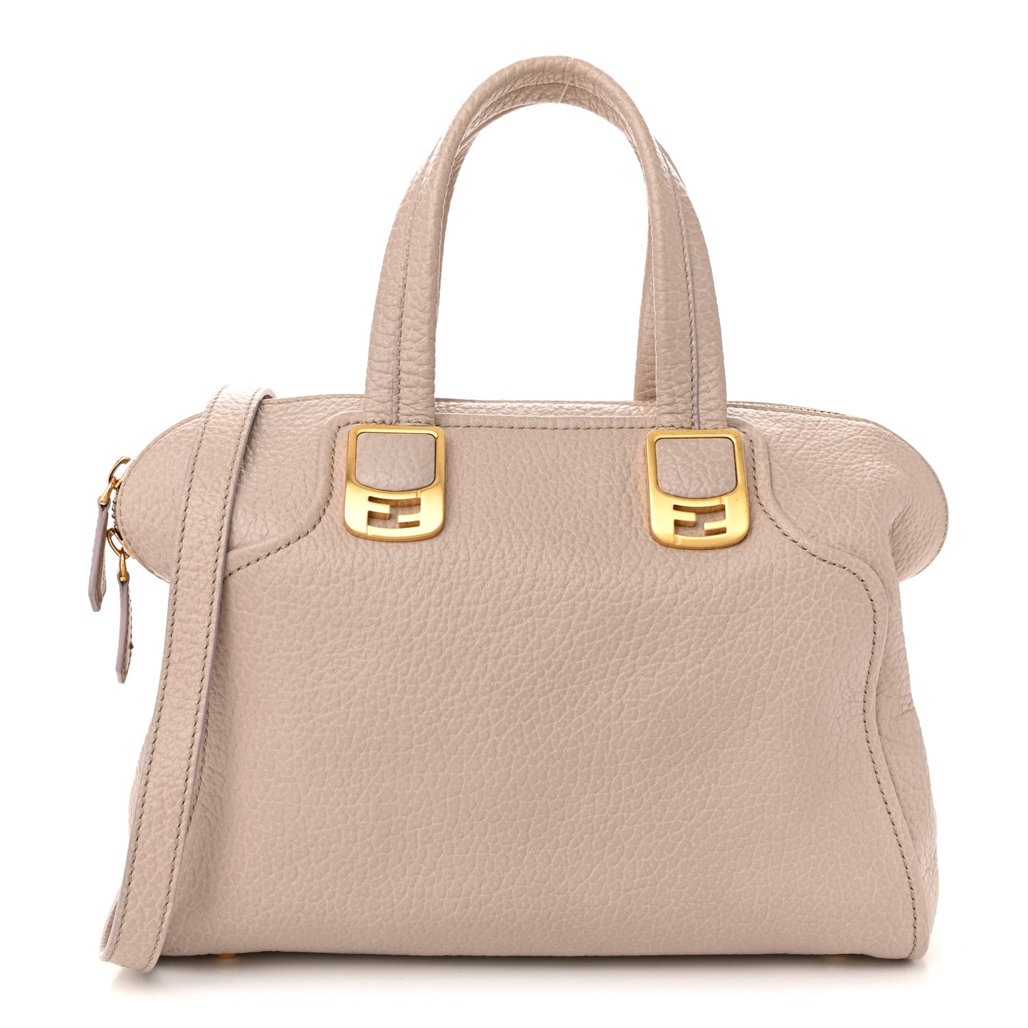 Pebbled Calfskin Small Chameleon Tote Cipria