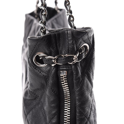 Chanel Caviar Quilted Expandable Zip Shoulder Bag Black 15 of 17