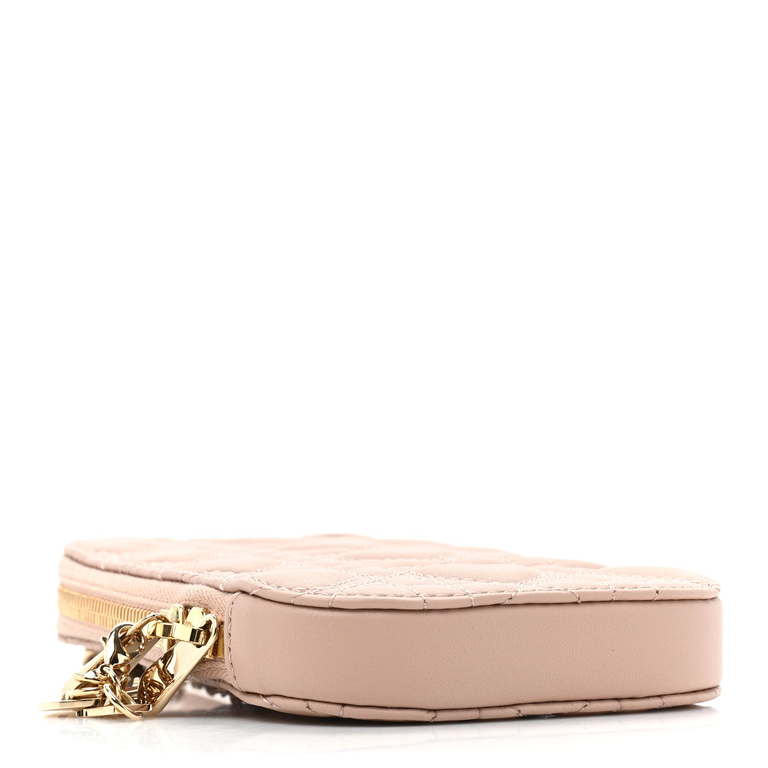 Christian Dior Lambskin Cannage Dioramour Lady Dior Phone Holder Light Pink 4 of 10