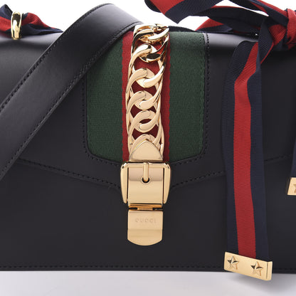 Gucci Calfskin Small Sylvie Shoulder Bag Black 11 of 11