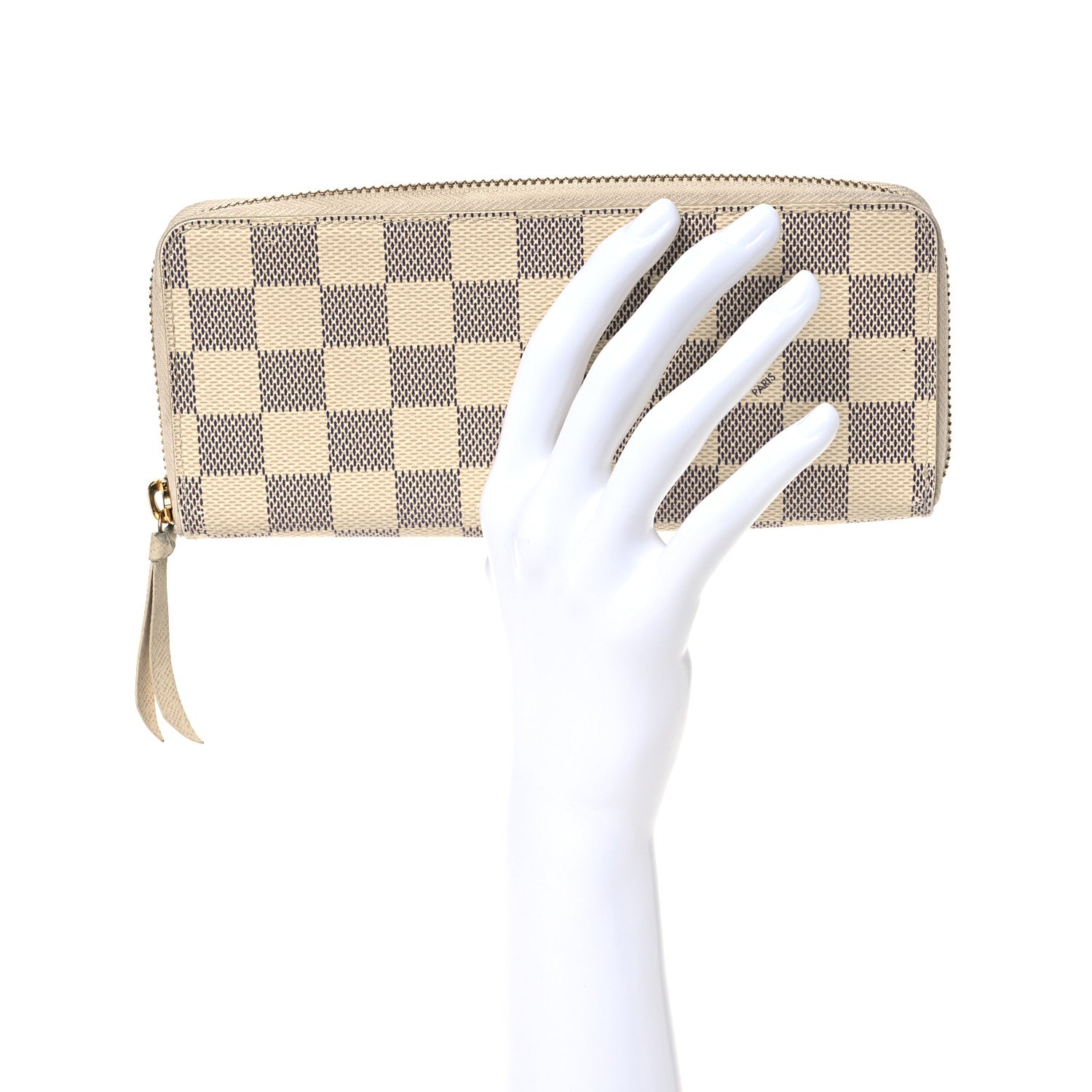 Louis Vuitton Damier Azur Clemence Wallet 2 of 13