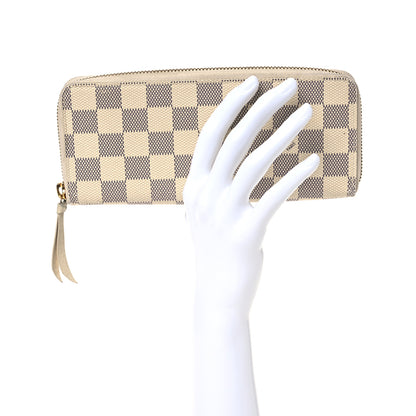 Louis Vuitton Damier Azur Clemence Wallet 2 of 13