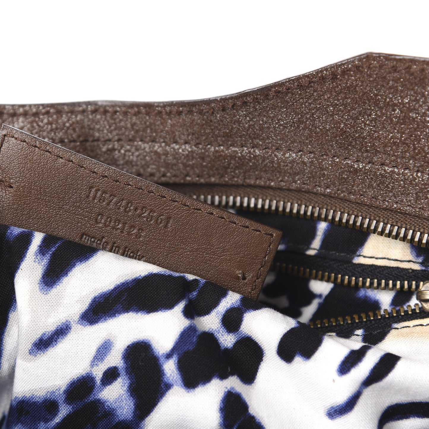 Metallic Craquele Calfskin Classic Hardware City Bronze