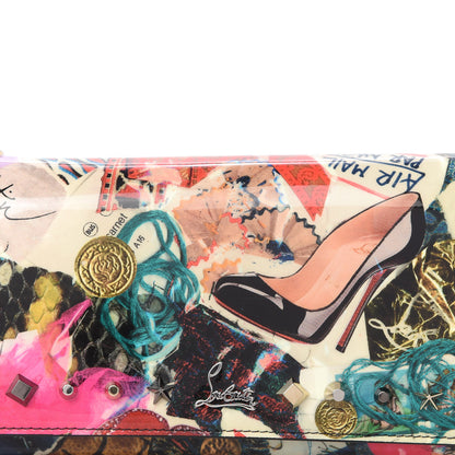 Christian Louboutin Patent Printed Collage Flap Wallet Multicolor 10 of 10