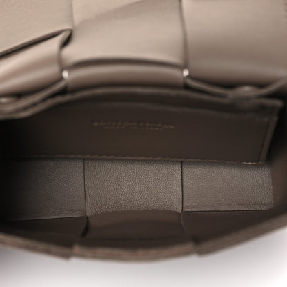 Bottega Veneta Lambskin Maxi Intreccio Candy Cassette Crossbody Bag Taupe Grey 5 of 8
