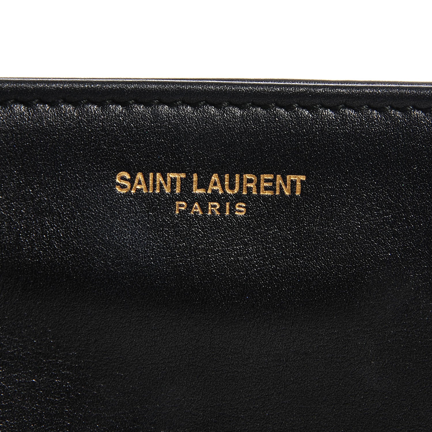 Saint Laurent Calfskin Suede Reversible Shopper Tote Noir Amarena 7 of 9