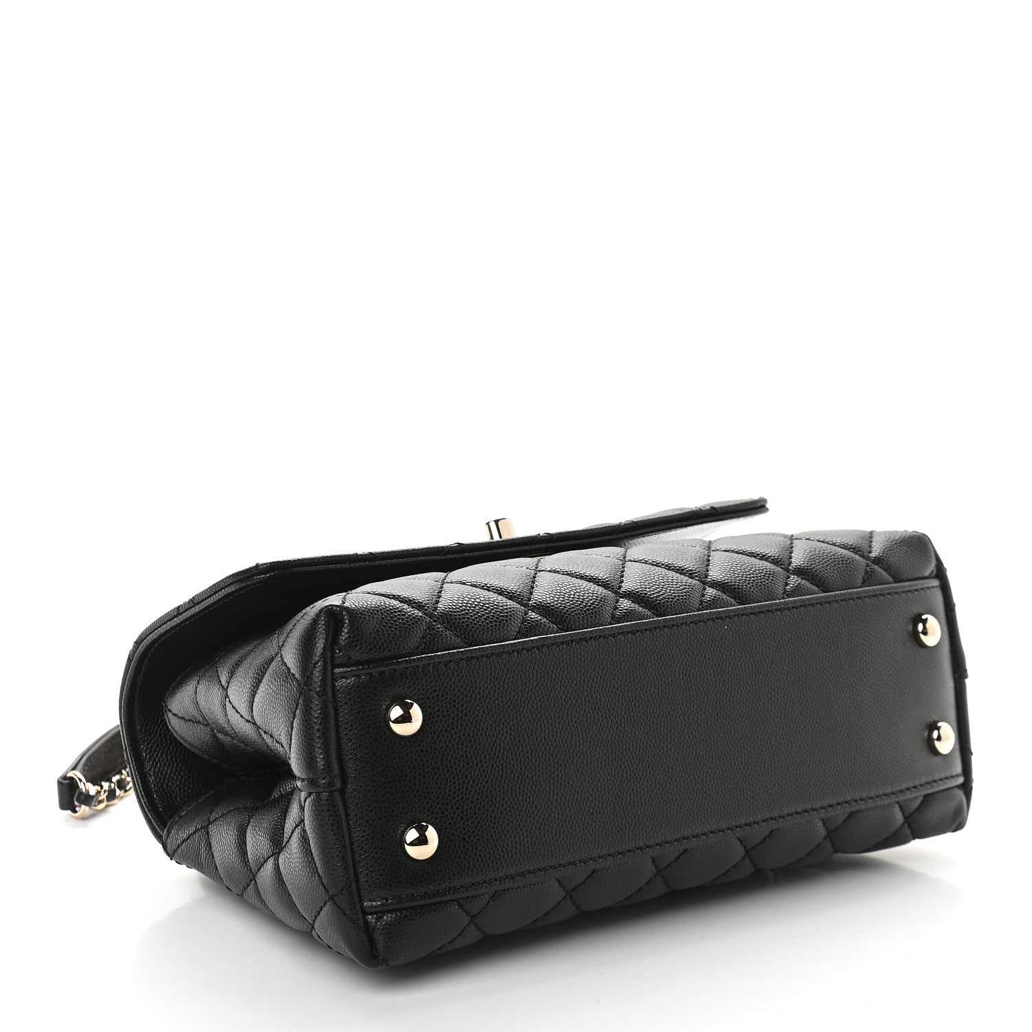 Chanel Caviar Quilted Mini Coco Handle Flap Black 4 of 9
