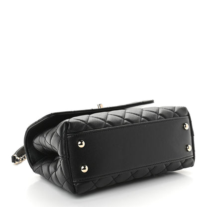 Chanel Caviar Quilted Mini Coco Handle Flap Black 4 of 9
