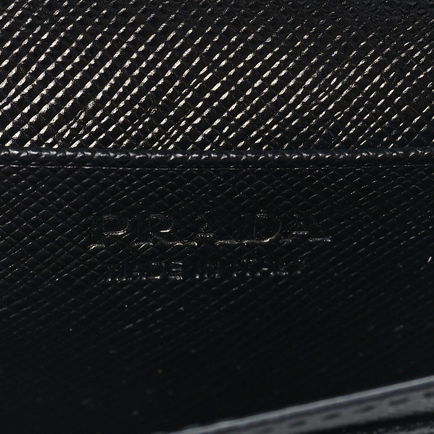 Saffiano Card Holder Black