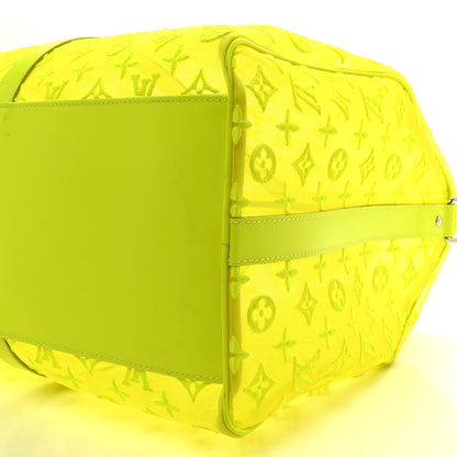 Louis Vuitton Monogram Fluo See Through Keepall Bandouliere 50 Yellow 8 of 10