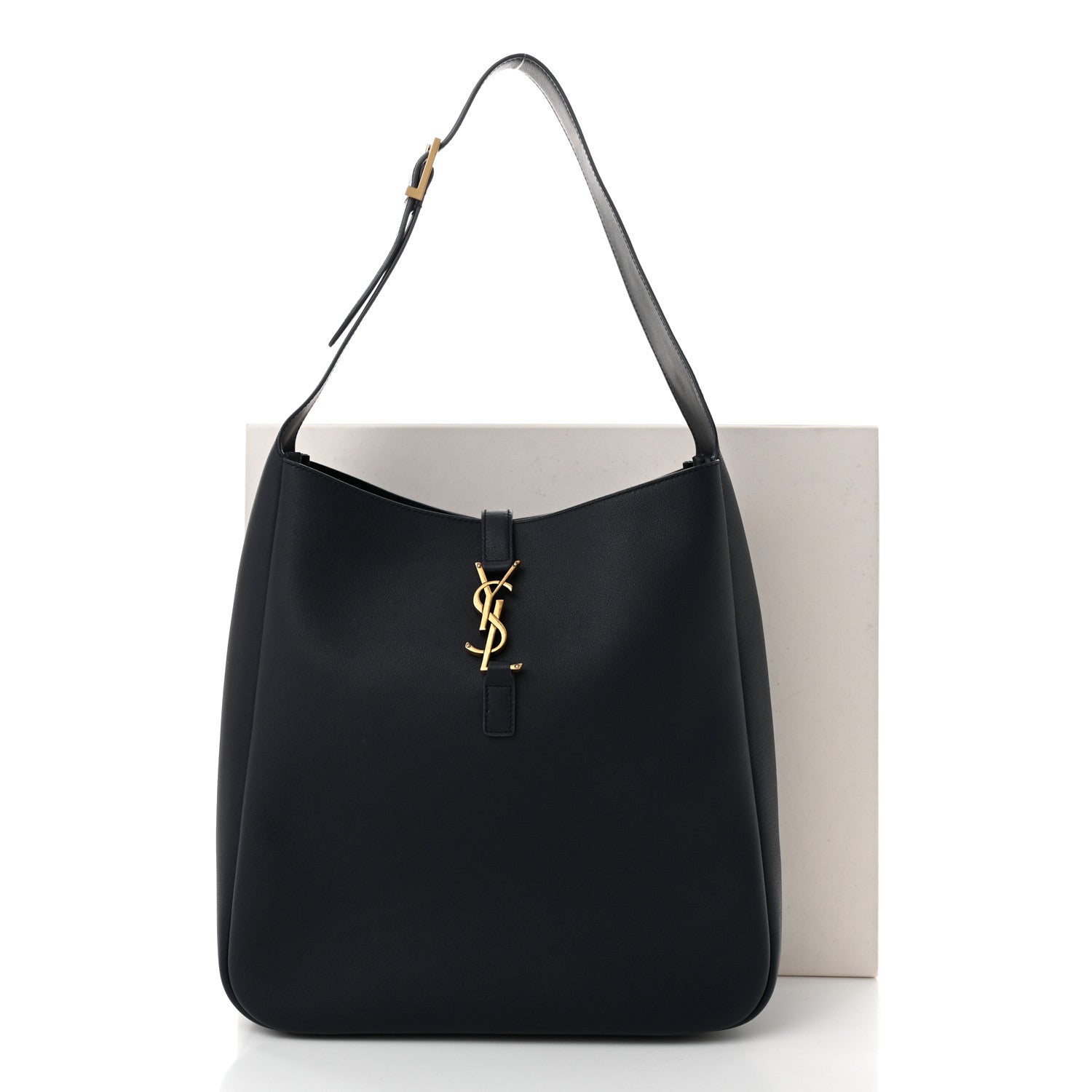 Saint Laurent Supple Calfskin Large Le 5 A 7 Soft Hobo Dark Notte 11 of 11