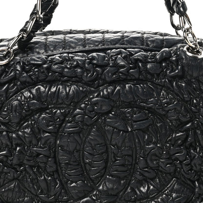 Chanel Lambskin Astrakhan Bowler Black 8 of 12