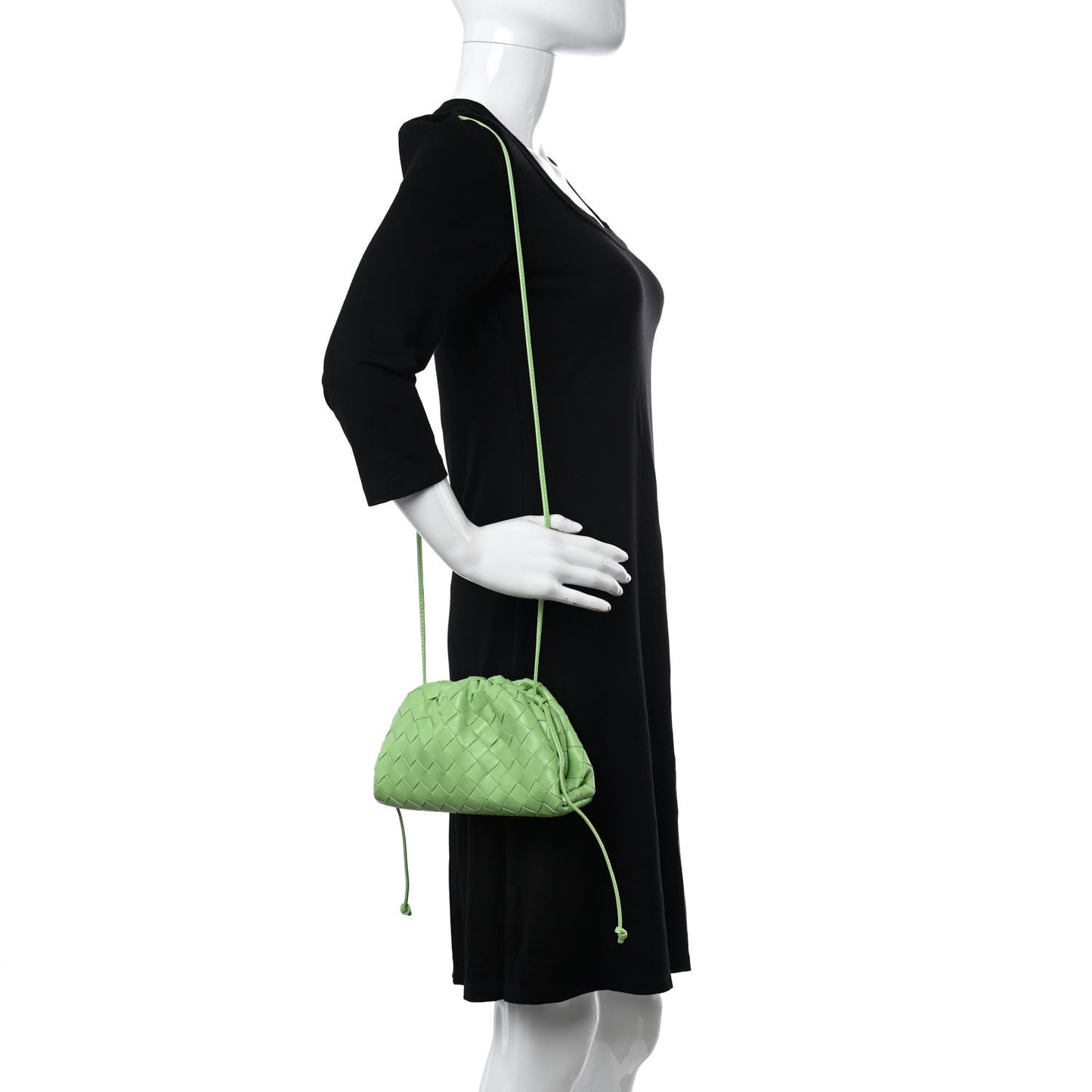 Nappa Intrecciato The Mini Pouch Pistachio