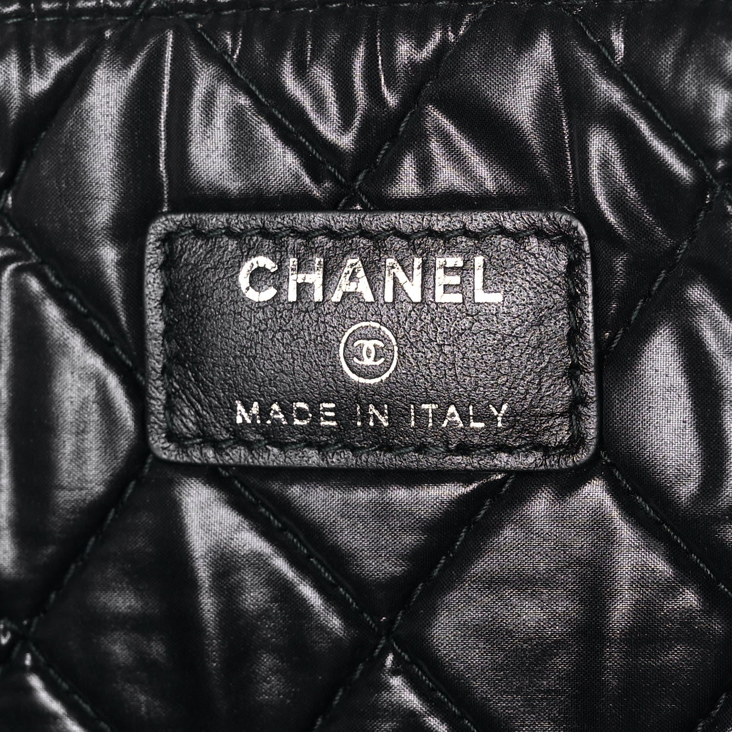 Chanel Canvas Medium Deauville Cosmetic Pouch Grey 5 of 11