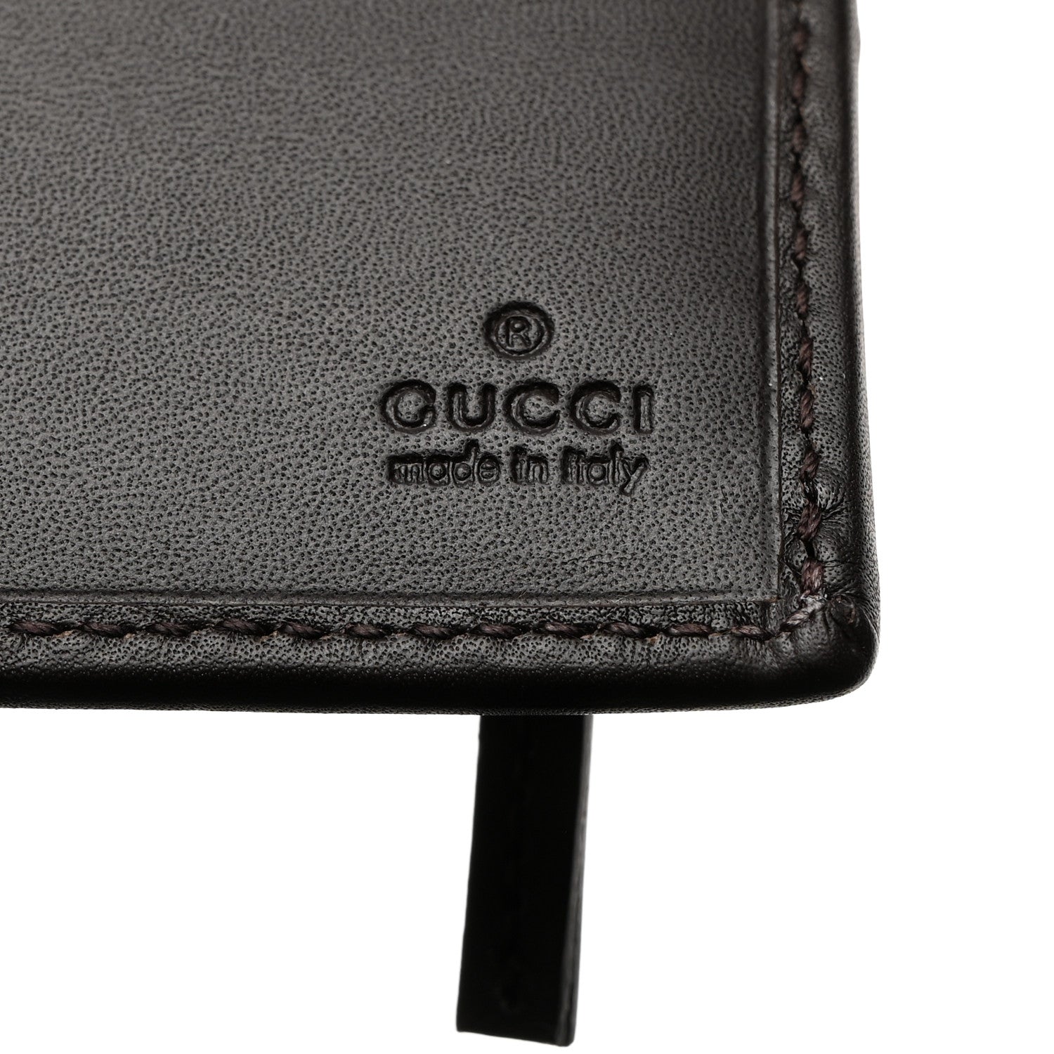 Gucci Monogram Calfskin Ladies Web Continental Wallet Beige Ebony Cocoa 6 of 7