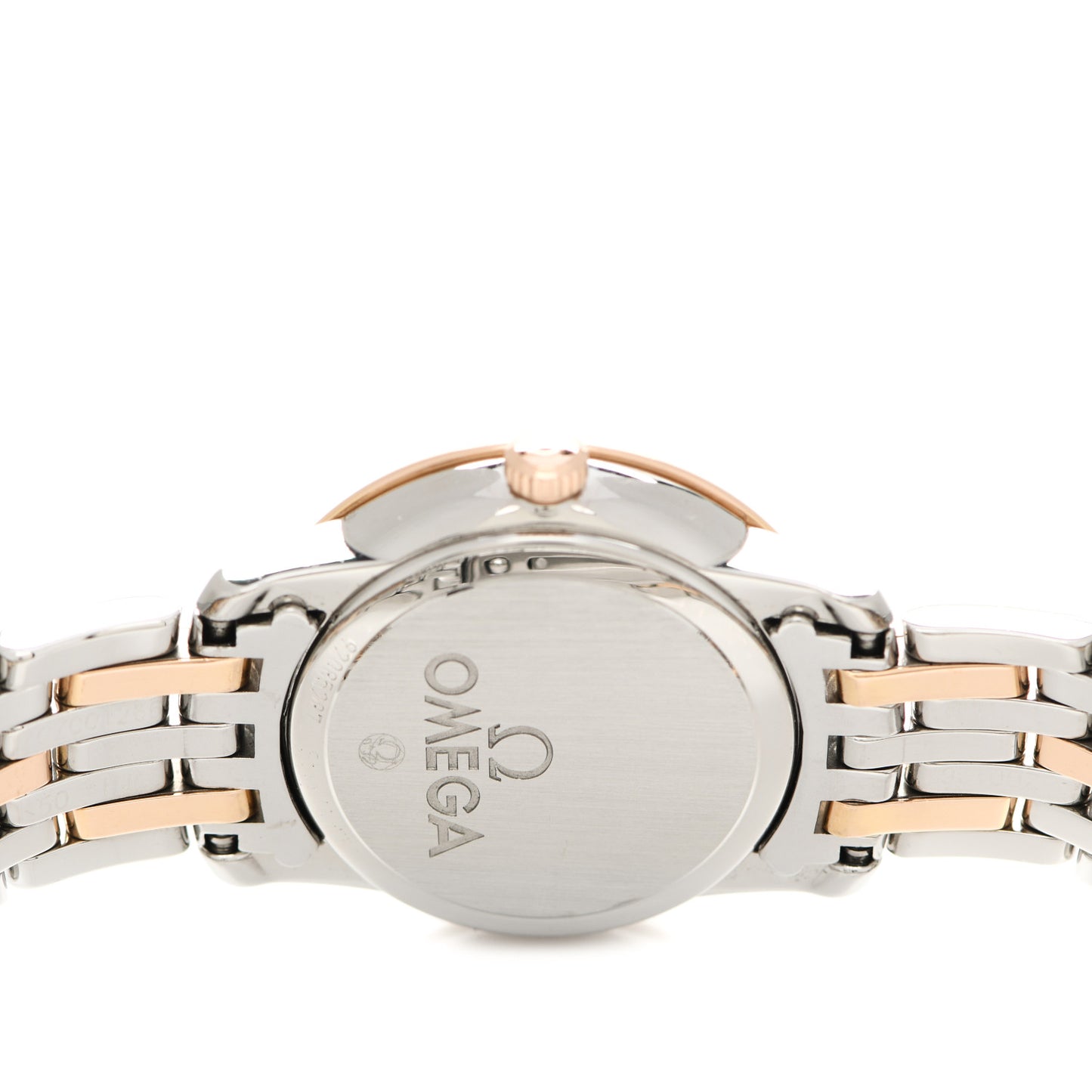 Stainless Steel 18K Red Gold Mother of Pearl 24mm De Ville Prestige Quartz Watch 424.20.24.60.05.002