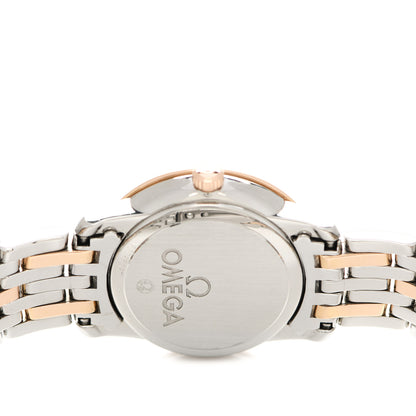 Omega Stainless Steel 18K Red Gold Mother of Pearl 24mm De Ville Prestige Quartz Watch 424.20.24.60.05.002 4 of 5