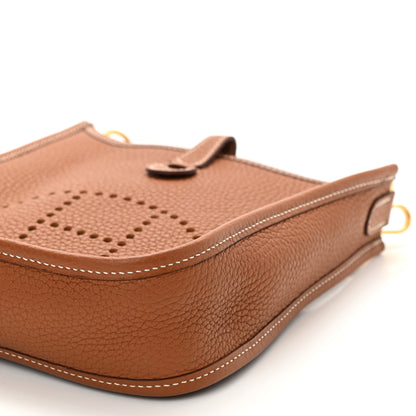 Hermes Taurillon Clemence Amazone Evelyne TPM Gold Cuivre 9 of 10