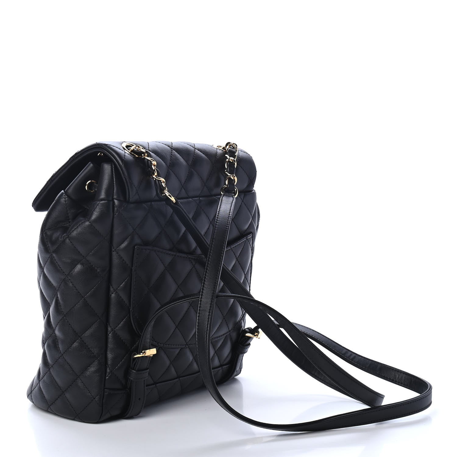 Chanel Calfskin Quilted Small Urban Spirit Backpack Black 2 of 4