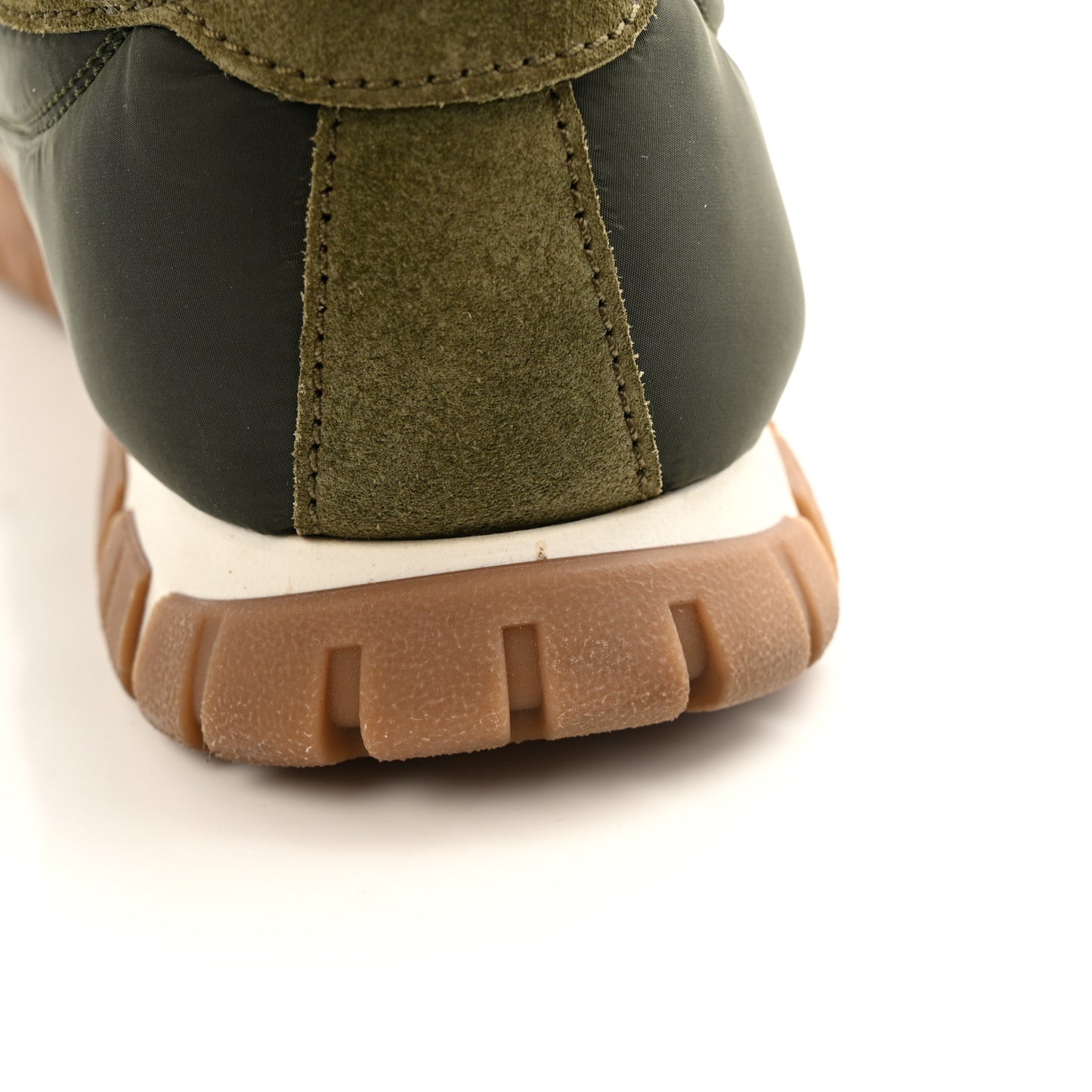 Technical Fabric Suede Womens Tyre Sneakers 37 Loden Green