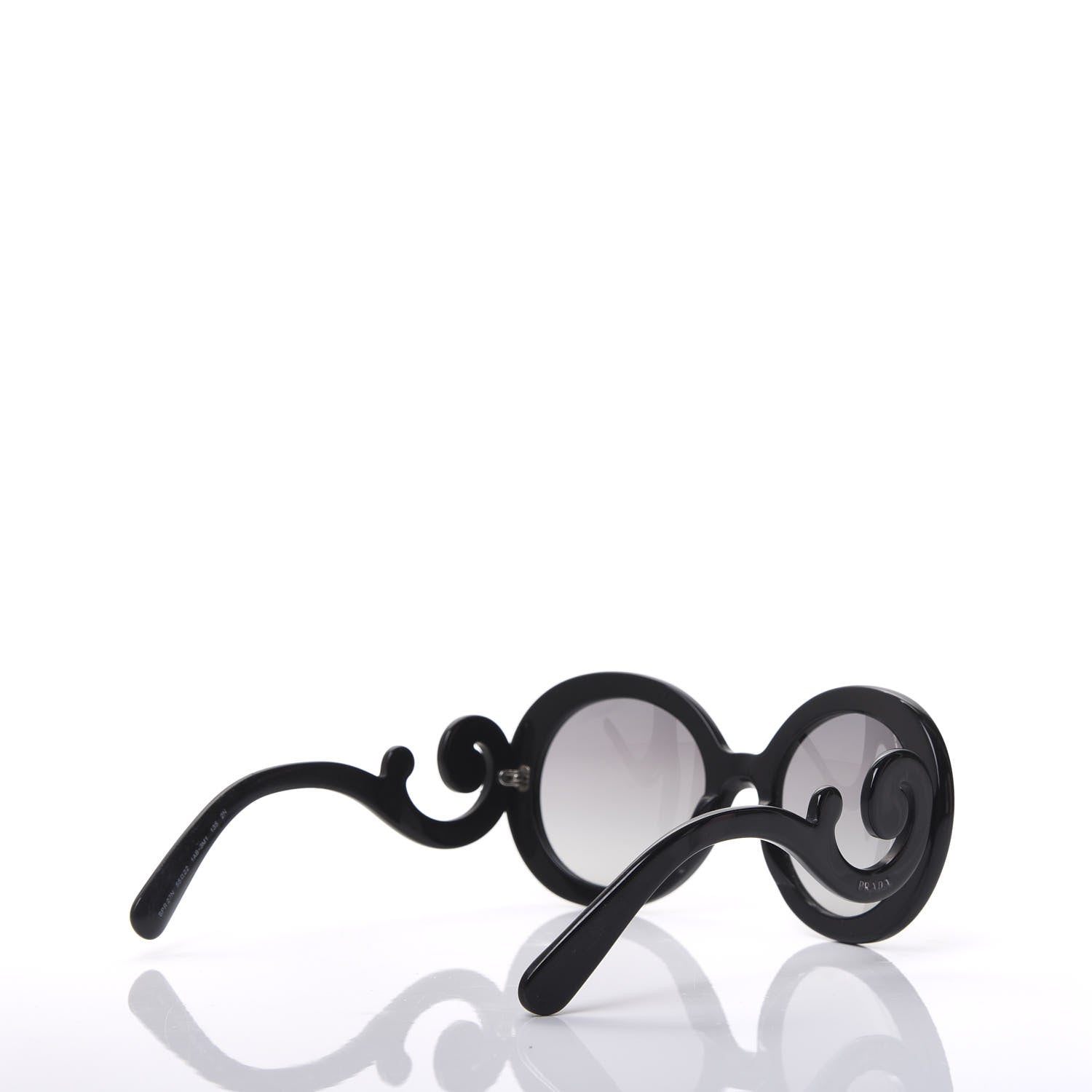 Prada Baroque Sunglasses SPR 27N Black 3 of 7