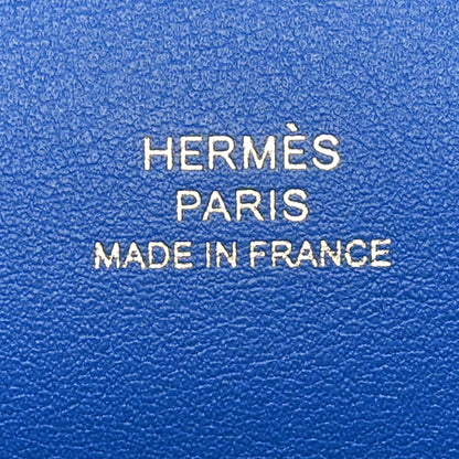 Hermes Swift Kelly Pochette Clutch Bleu Agate 6 of 11