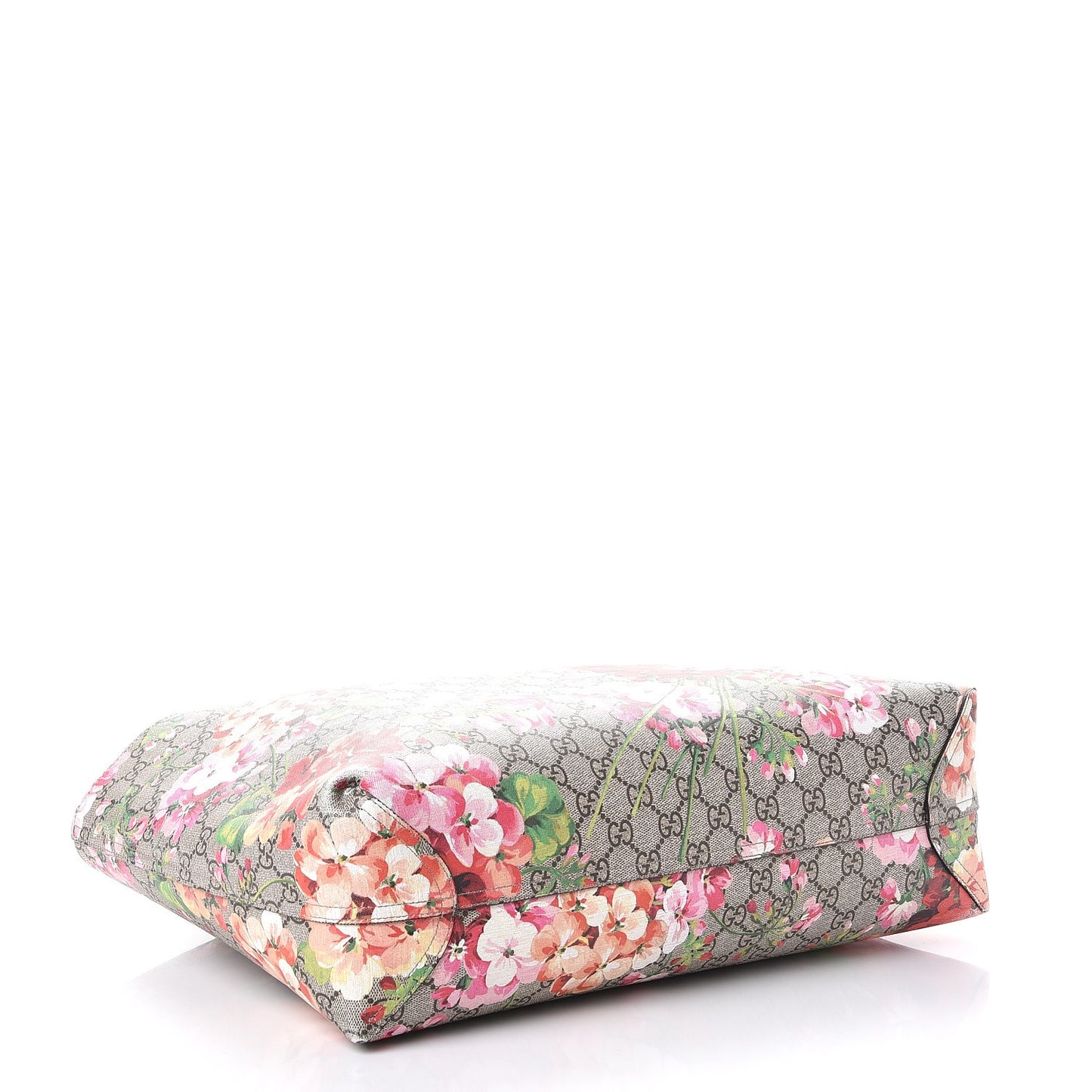 GG Supreme Monogram Blooms Medium Reversible Tote Beige Multicolor Dry Rose