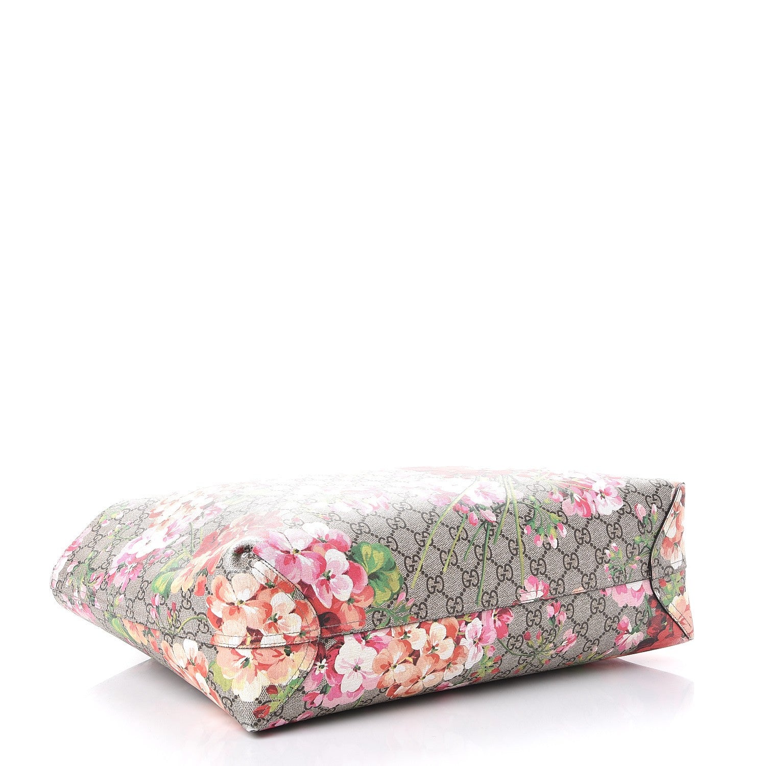 Gucci GG Supreme Monogram Blooms Medium Reversible Tote Beige Multicolor Dry Rose 7 of 16