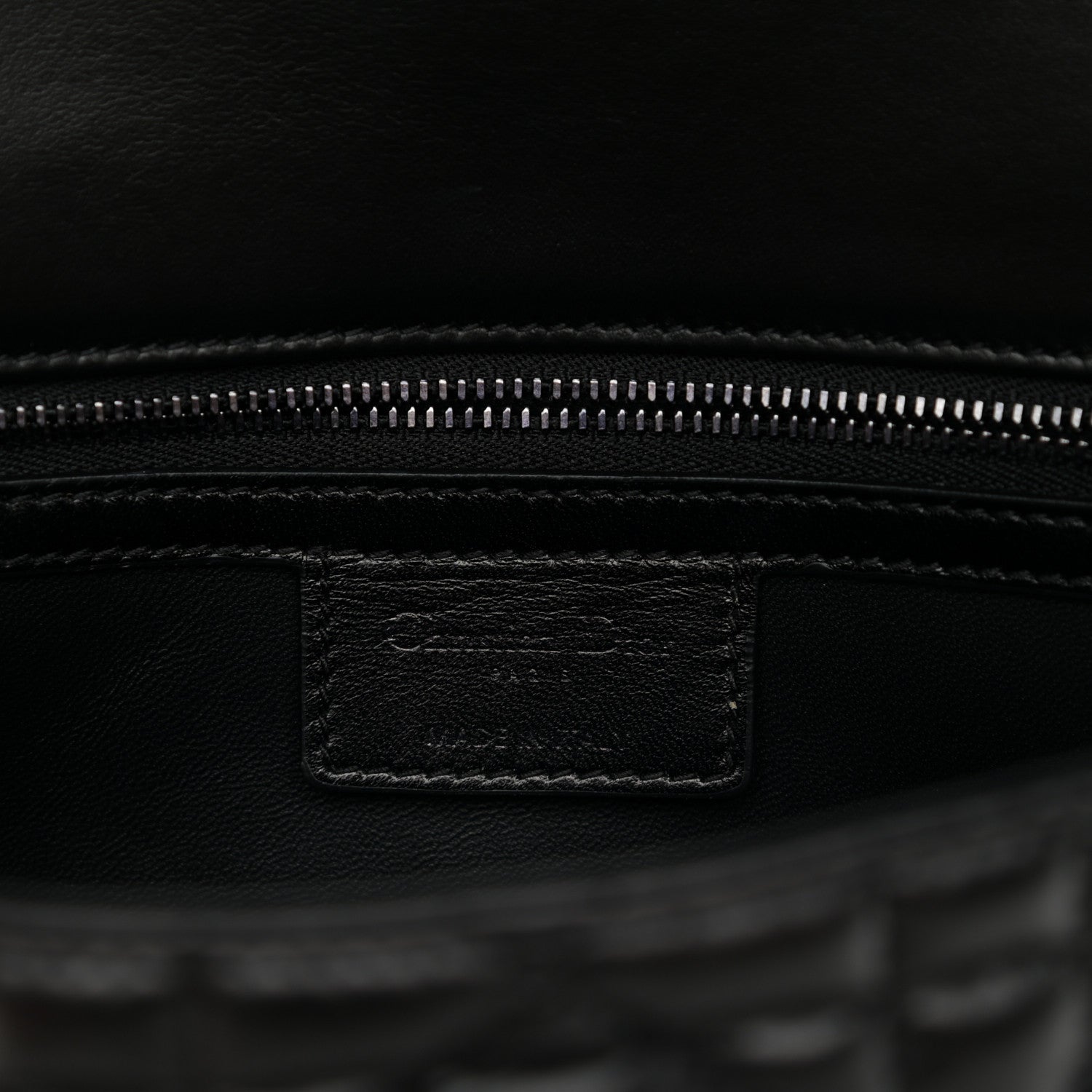 Christian Dior Calfskin Macrocannage Medium Caro Bag Black 6 of 10