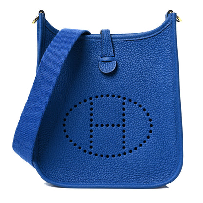 Hermes Taurillon Maurice Evelyne TPM Bleu France 1 of 6