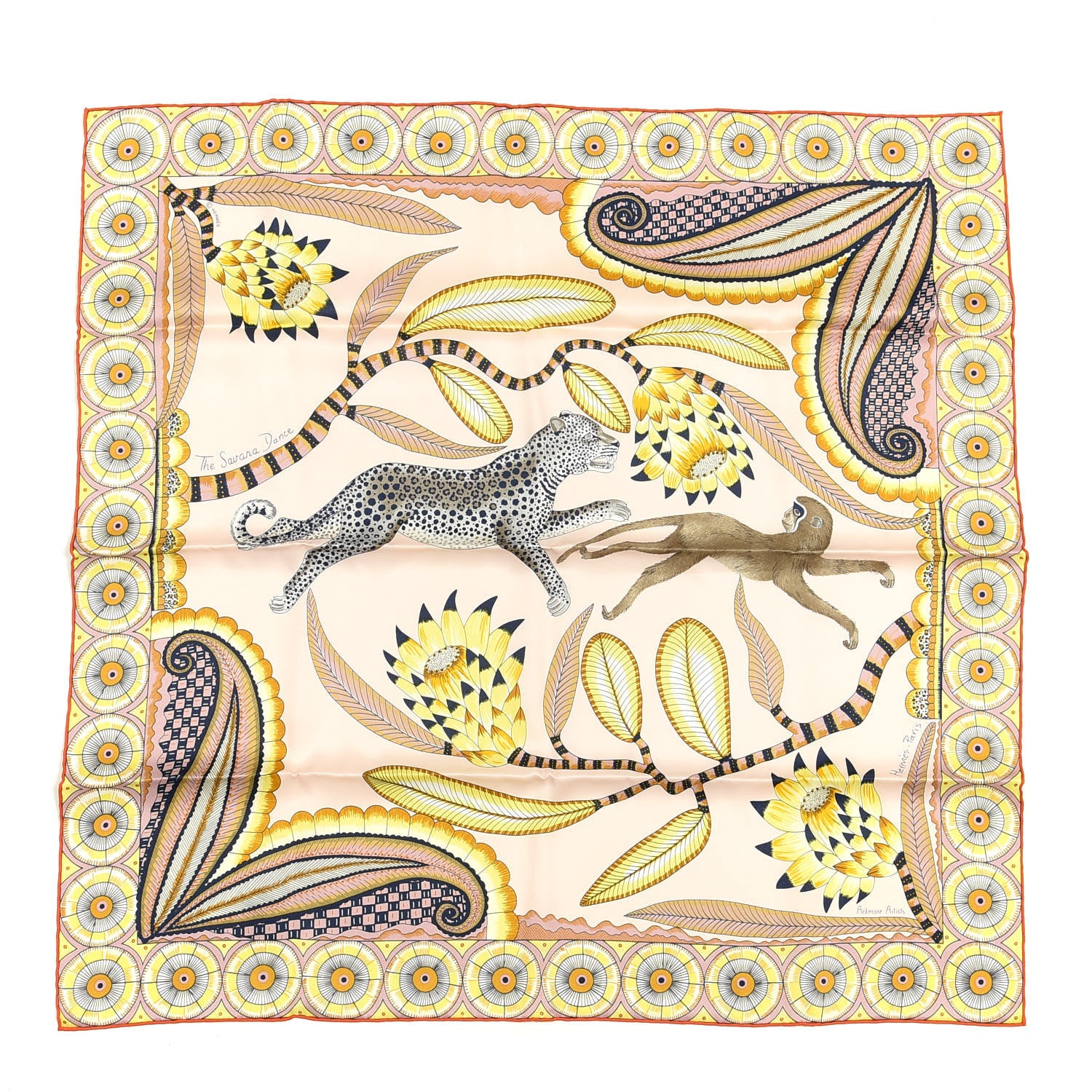Hermes Silk The Savana Dance Scarf 70 1 of 4