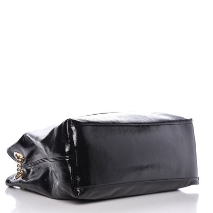 Gucci Patent Medium Soho Chain Shoulder Bag Black 4 of 7