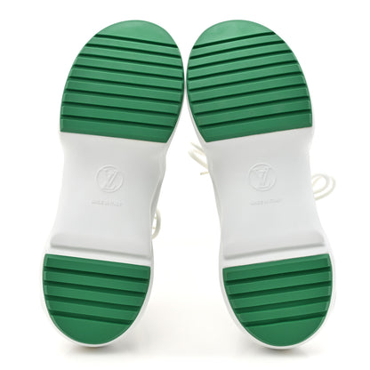 Louis Vuitton Jacquard Velvet Monogram LV Archlight Sneakers 38.5 White Vert 5 of 8