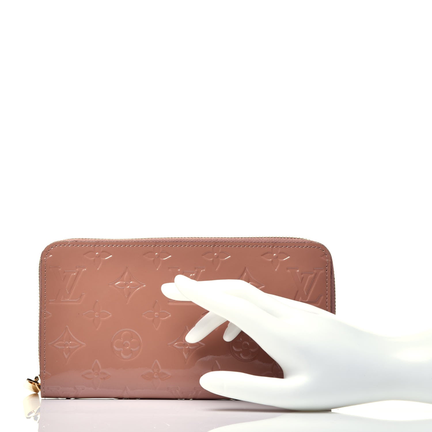 Louis Vuitton Vernis Zippy Wallet Rose Velours 2 of 7