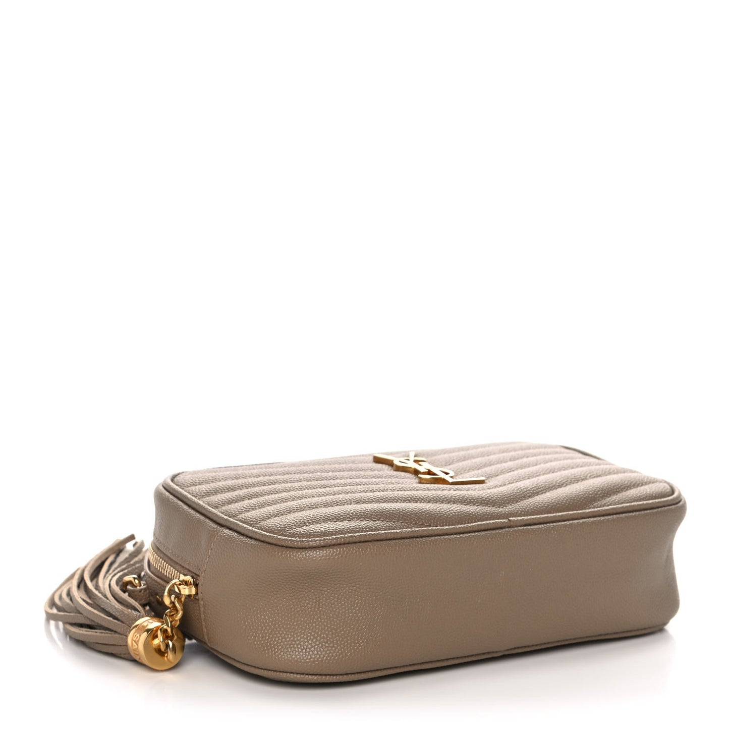 Grain De Poudre Matelasse Monogram Mini Lou Camera Bag Gold Sand