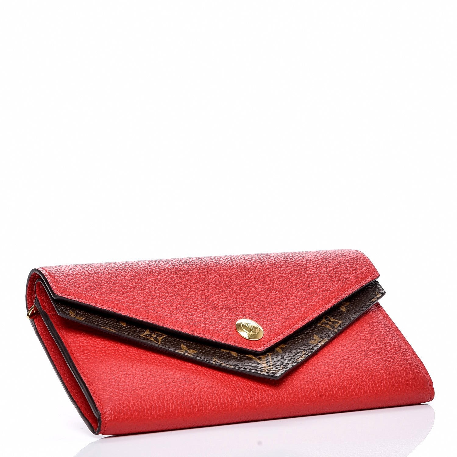 Louis Vuitton Calfskin Double V Wallet Rubis 4 of 7