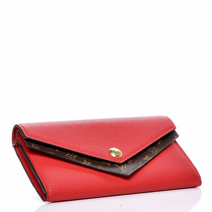 Louis Vuitton Calfskin Double V Wallet Rubis 4 of 7