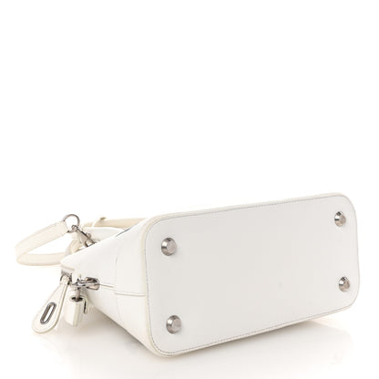 Balenciaga Signature Grained Calfskin Logo S Ville Top Handle Bag White Black 4 of 10