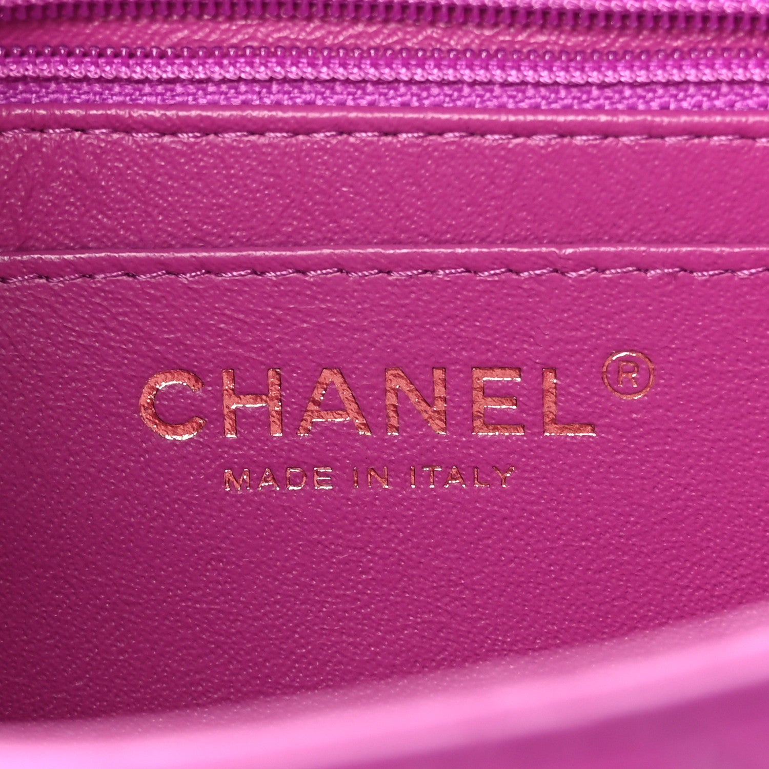 Chanel Lambskin Quilted Mini Square Flap Purple 7 of 9