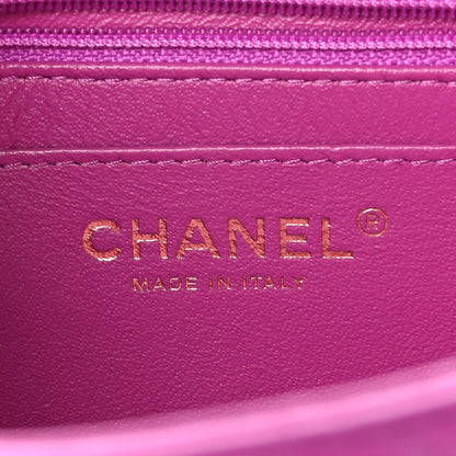 Chanel Lambskin Quilted Mini Square Flap Purple 7 of 9