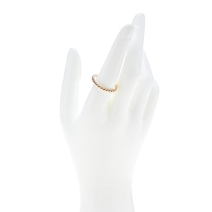 Van Cleef & Arpels 18K Rose Gold Medium Perlee Ring 58 8.25 2 of 5